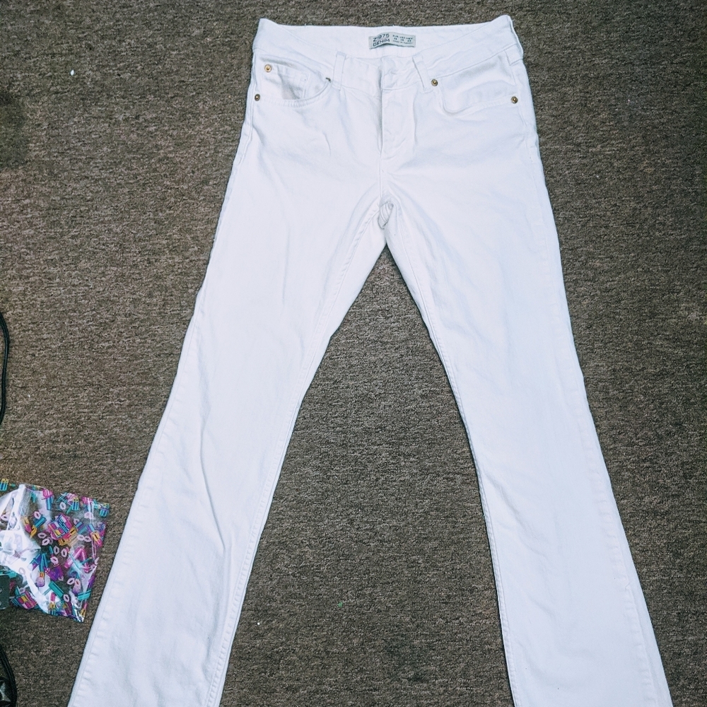 Zara Basic Bootcut Denim Slim Jeans